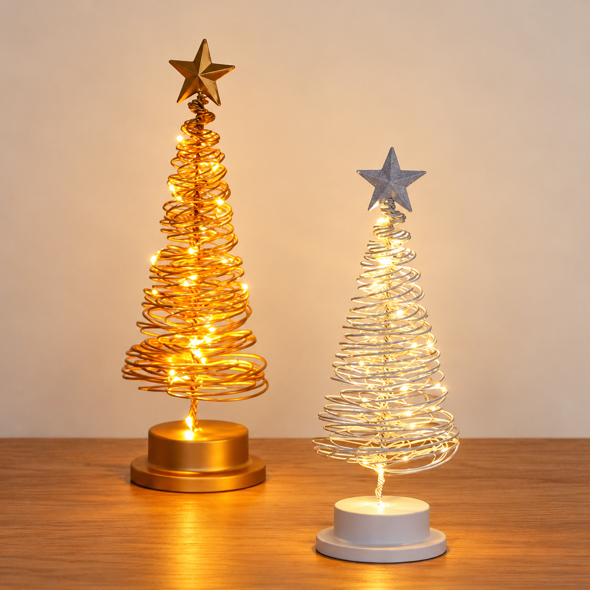 Árvore de Natal Espiral Iluminada