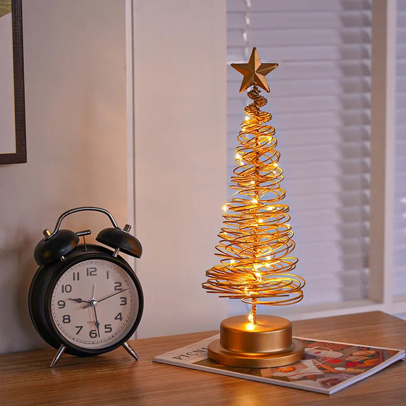 Árvore de Natal Espiral Iluminada
