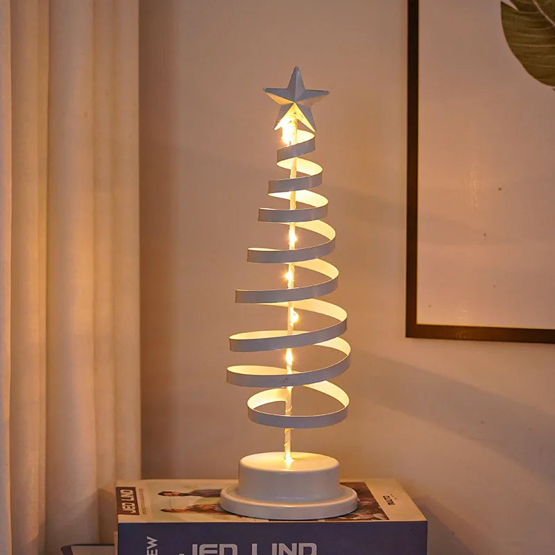 Árvore de Natal Espiral Iluminada