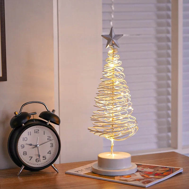 Árvore de Natal Espiral Iluminada