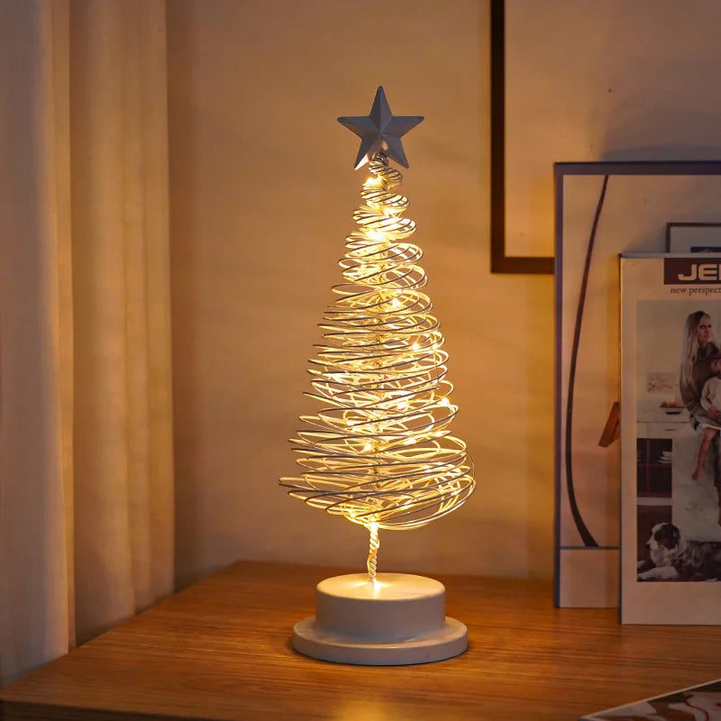 Árvore de Natal Espiral Iluminada
