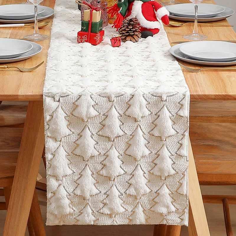 Caminho de Mesa Natalino com Lantejoulas