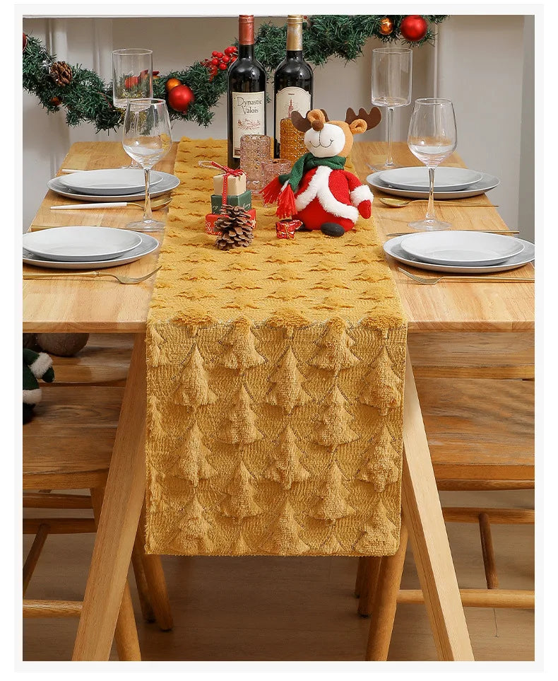 Caminho de Mesa Natalino com Lantejoulas