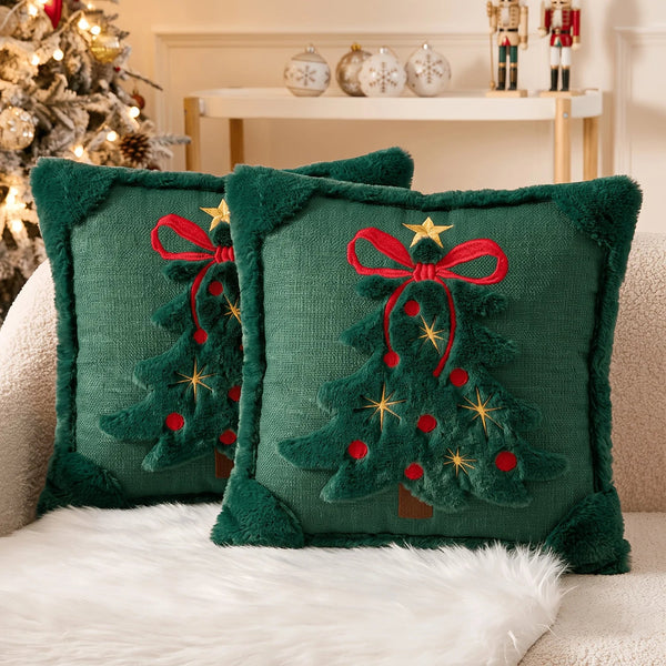 Capa de Almofada Árvore de Natal