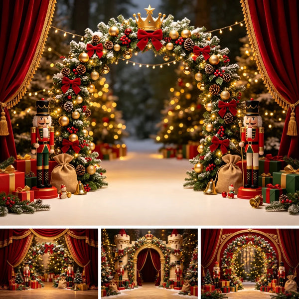 Painel Fotográfico de Natal Quebra-Nozes