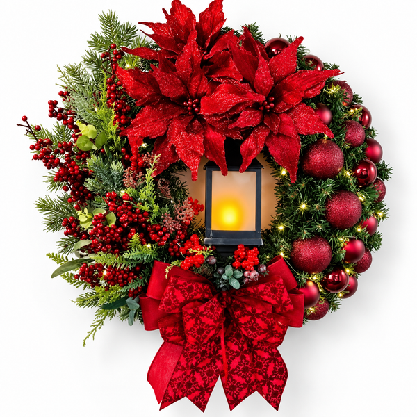Guirlanda Iluminada de Natal 45 cm