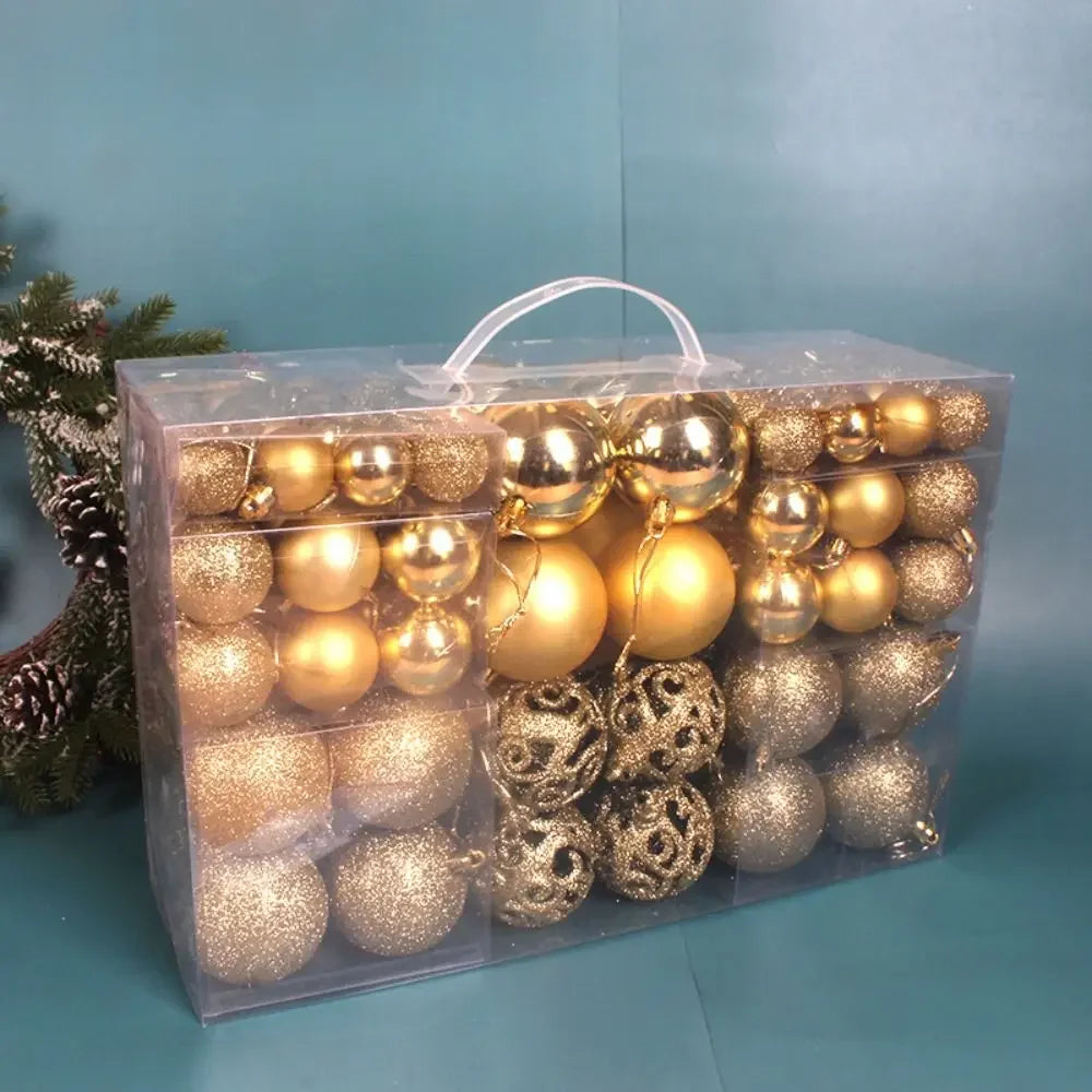 Kit 100 Bolas de Natal Elegance