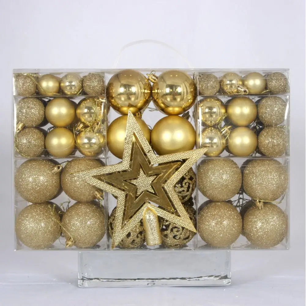 Kit 100 Bolas de Natal Elegance