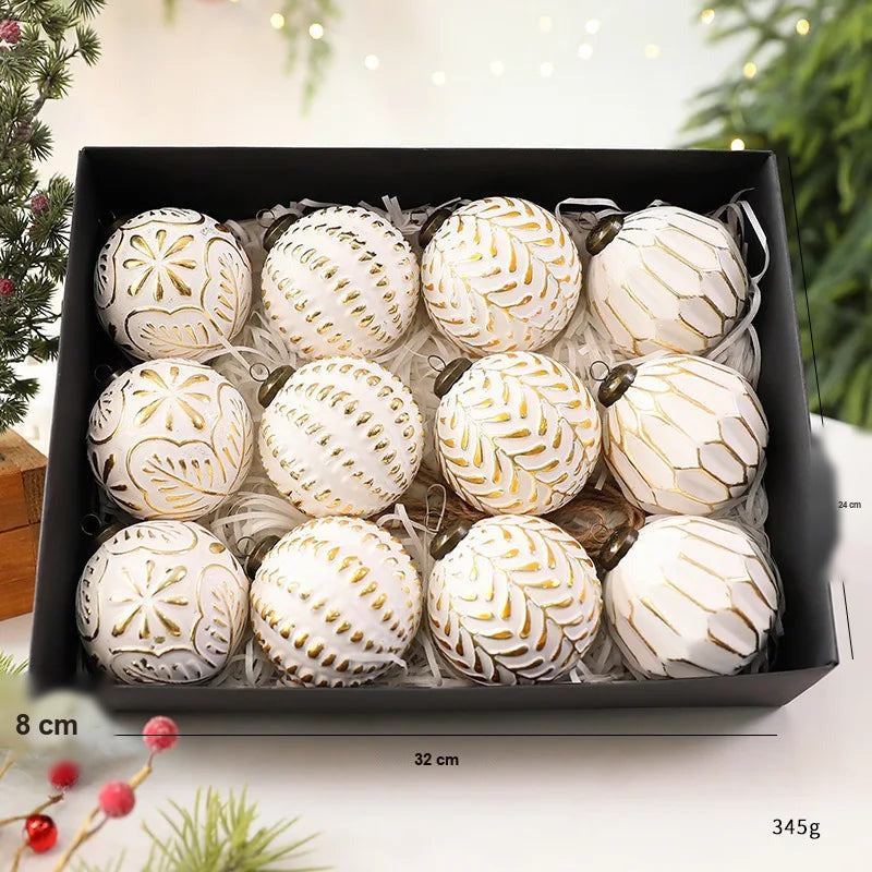 Kit 12 Bolas de Natal Decorativas