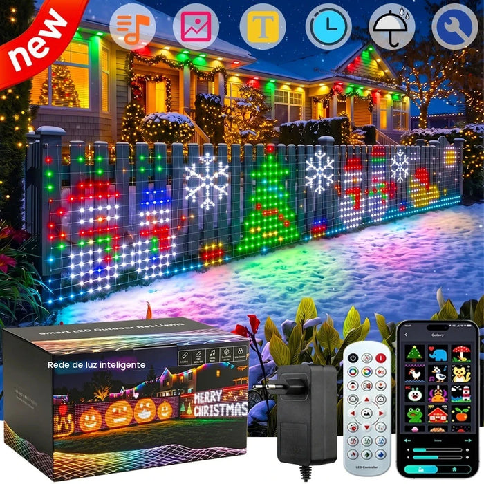 Rede de Luz de Natal Inteligente 1,6 x 1,6 m
