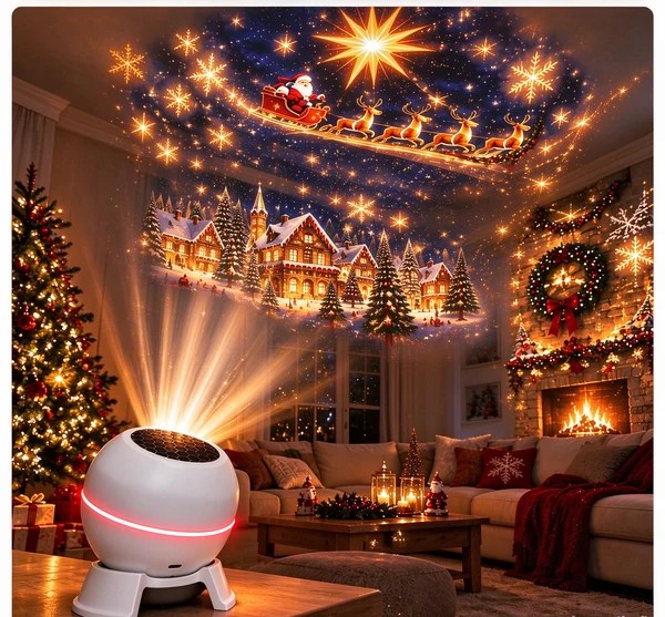 Projetor de Natal para Parede e Teto