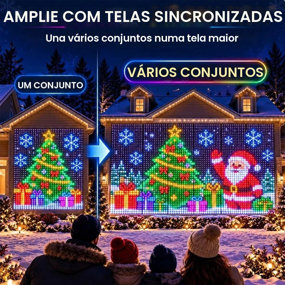 1/2/4PCS Luzes de Cortina LED Inteligentes, Luzes de Fada LED com Controle por Aplicativo, Sincronização Musical, Padrão DIY, À Prova D'Água para Decoração de Festas Internas e Externas