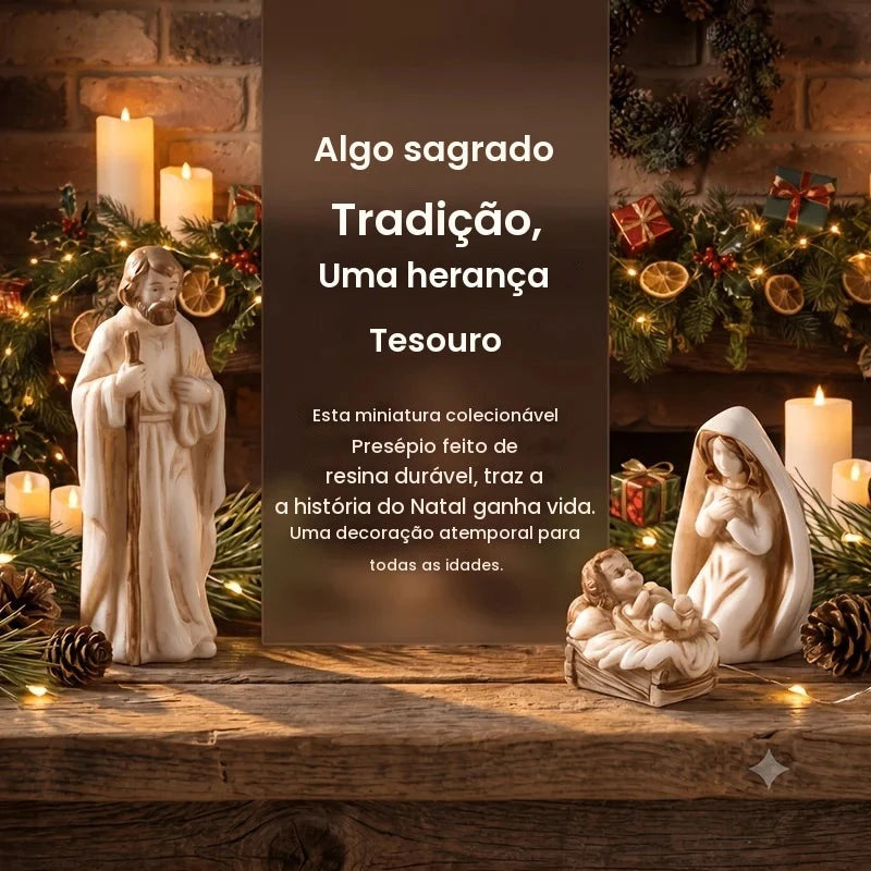 1/7 Peças Estatuetas da Sagrada Família, Conjunto Miniatura de Presépio, Resina, Virgem Maria, José, Ovelha, Colecionável, Cena de Presépio de Natal, Decoração para Casa