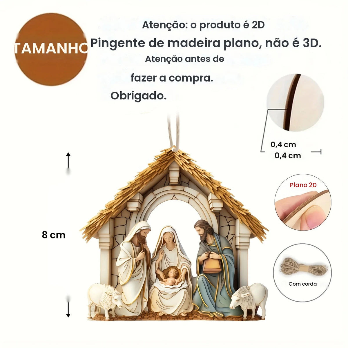 9 pçs de madeira jesus pingente pendurado decoração 2d plana interior ao ar livre religioso festa de férias decoração ornamento da árvore de natal