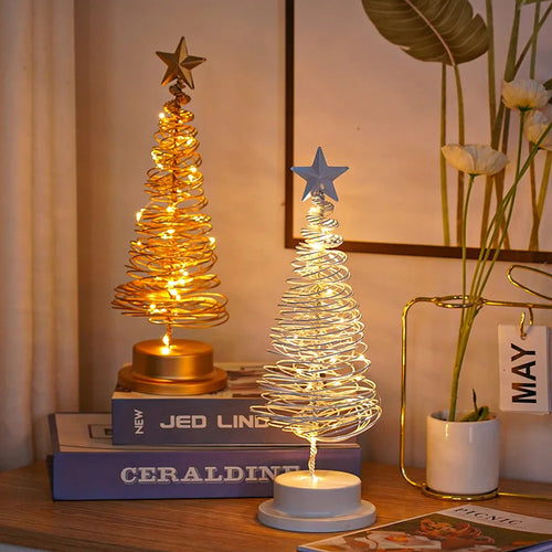 Árvore de Natal Espiral Iluminada