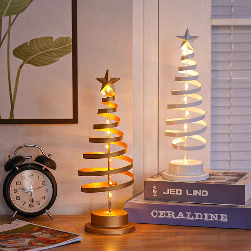 Árvore de Natal Espiral Iluminada