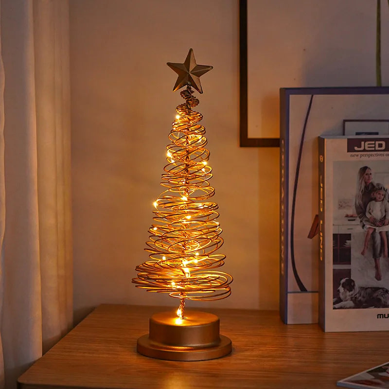 Árvore de Natal Espiral Iluminada