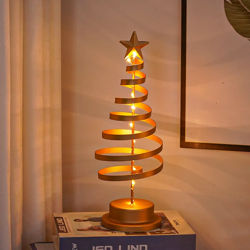 Árvore de Natal Espiral Iluminada