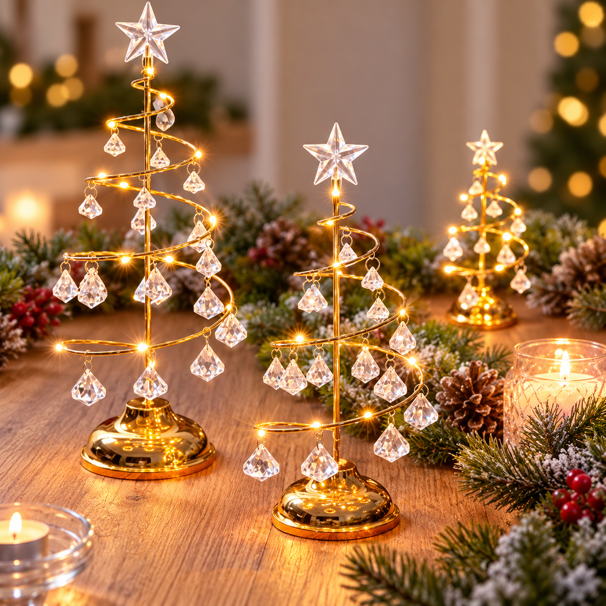 Árvore de Natal Iluminada 33 cm