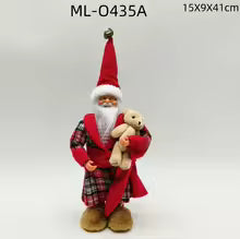 Boneca de Natal em Pé, Decorações de Natal para Vitrine, Presente de Ornamento Festivo