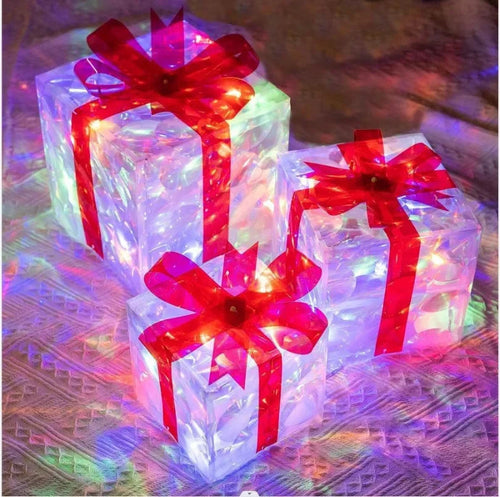 Caixas de Presente Decorativas Iluminadas