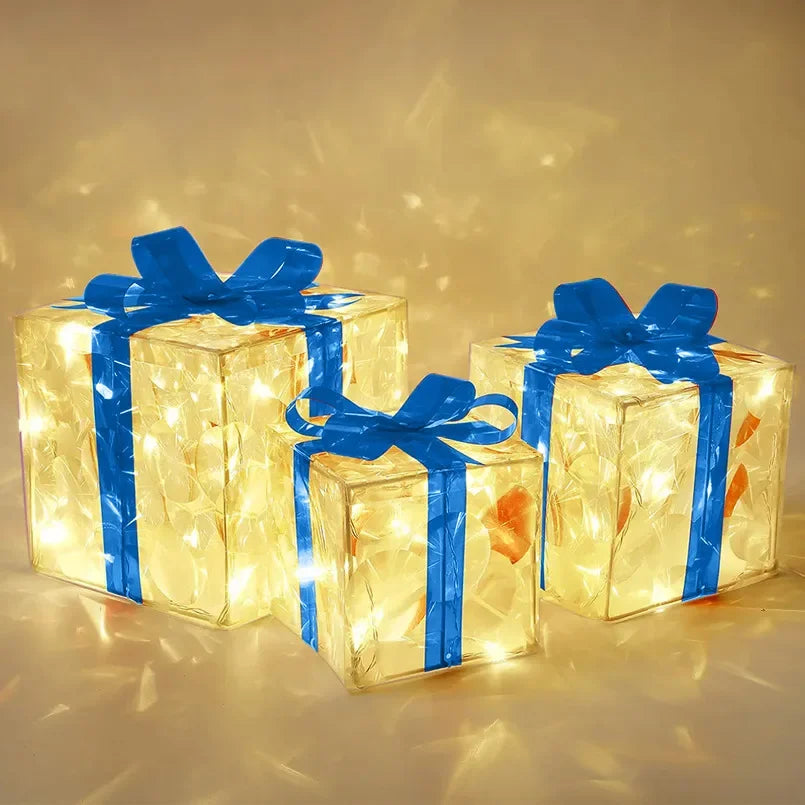 Caixas de Presente Decorativas Iluminadas