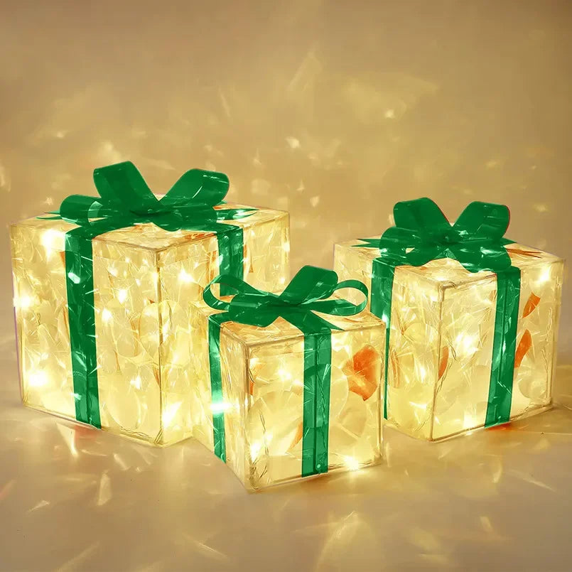 Caixas de Presente Decorativas Iluminadas
