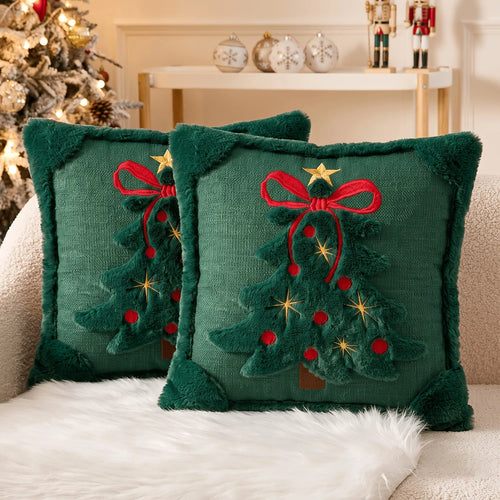 Capa de Almofada Árvore de Natal