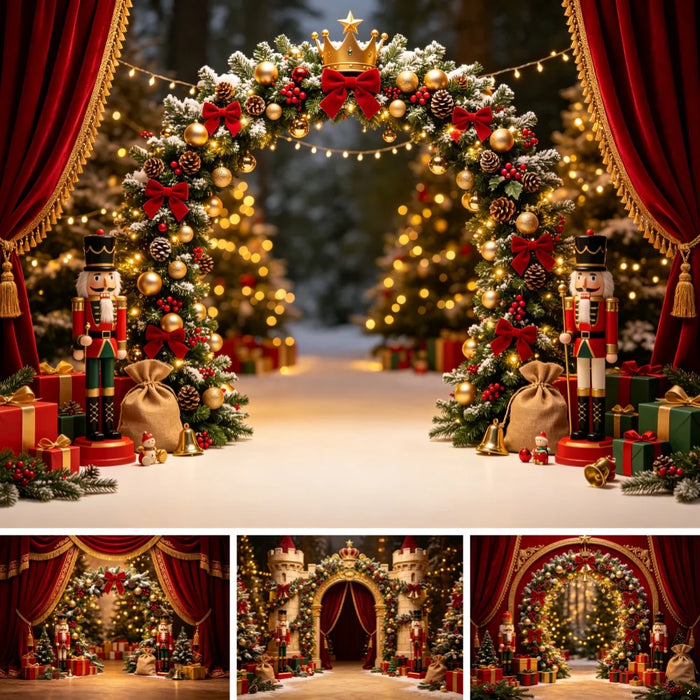 Painel Fotográfico de Natal Quebra-Nozes
