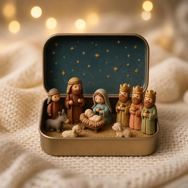 Mini Presépio Decorativo de Mesa