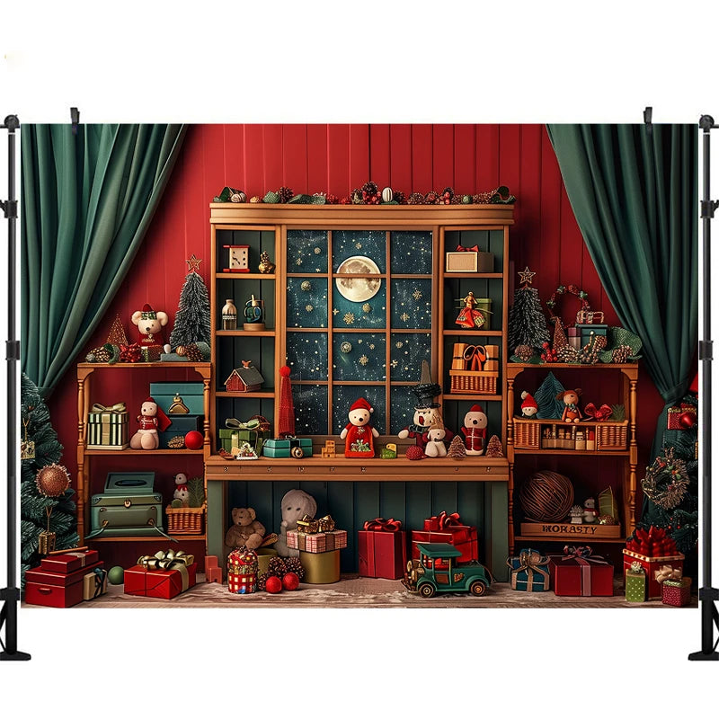 Fundo de Natal para Fotografia de Bebê e Crianças
