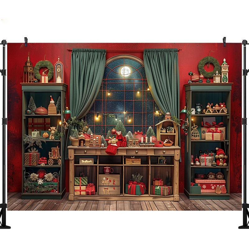 Fundo de Natal para Fotografia de Bebê e Crianças