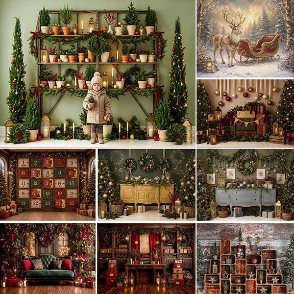 Painel Fotográfico de Natal Janela de Inverno