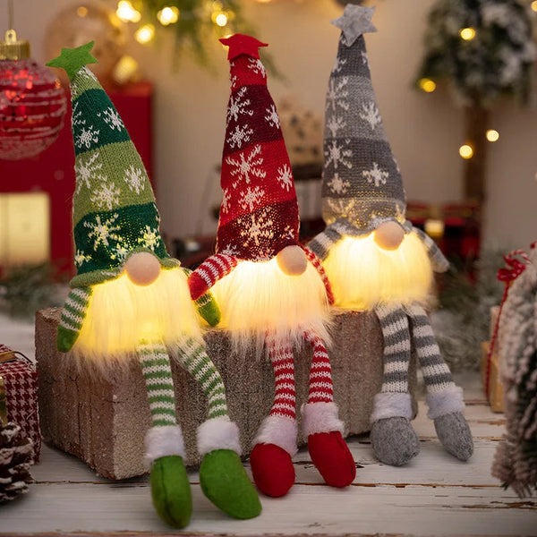 Gnomo de Natal com Luz de LED