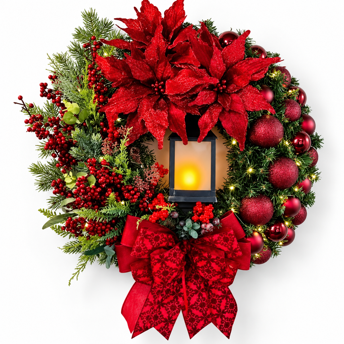 Guirlanda Iluminada de Natal 45 cm