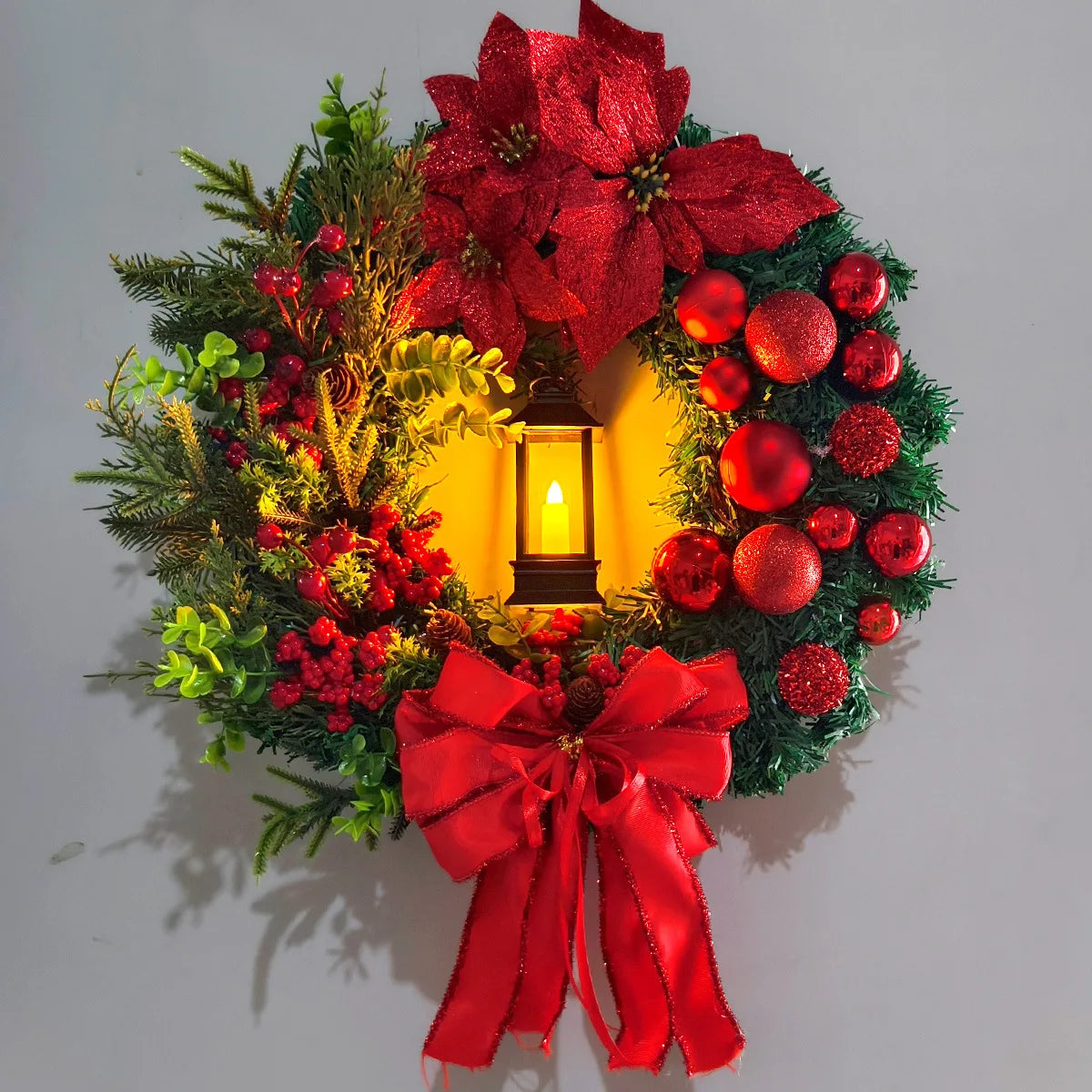 Guirlanda Iluminada de Natal 45 cm