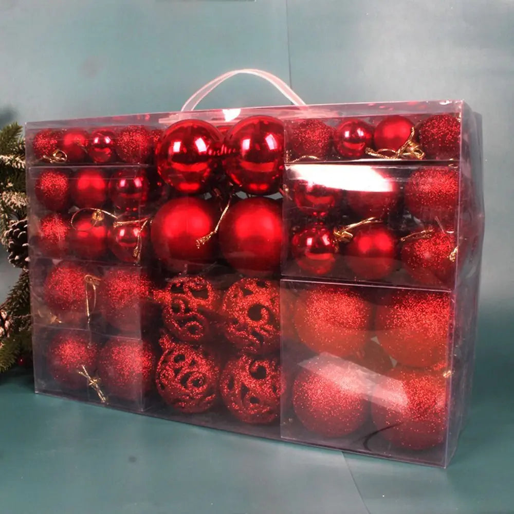Kit 100 Bolas de Natal Elegance
