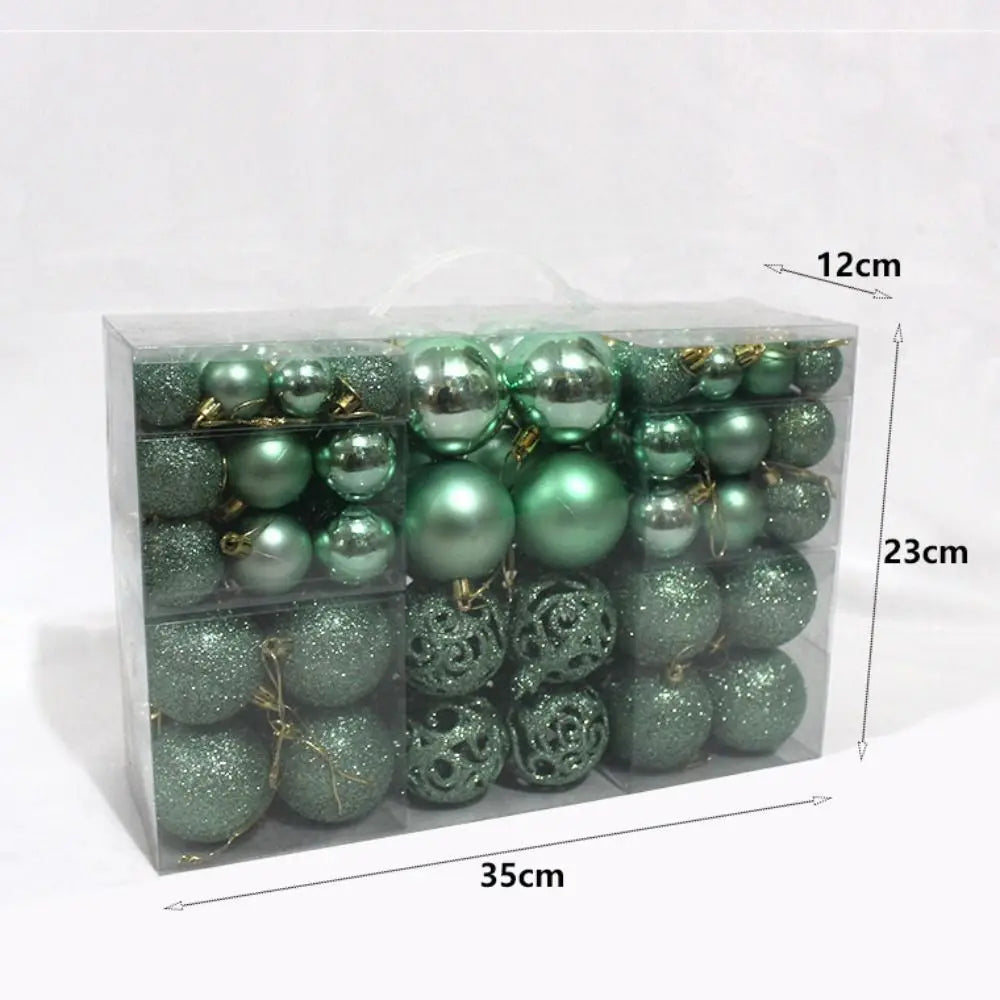 Kit 100 Bolas de Natal Elegance