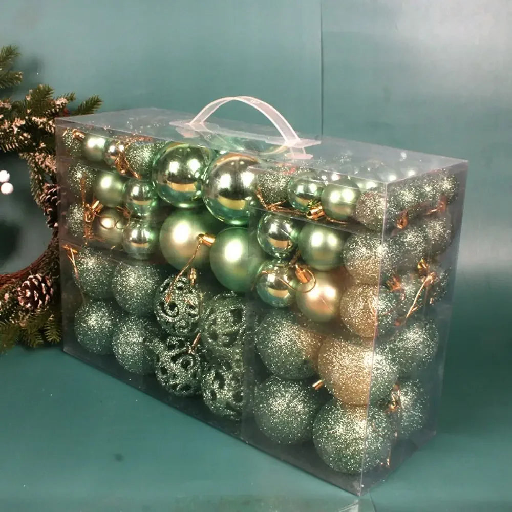 Kit 100 Bolas de Natal Elegance