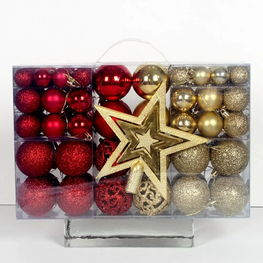 Kit 100 Bolas de Natal Elegance