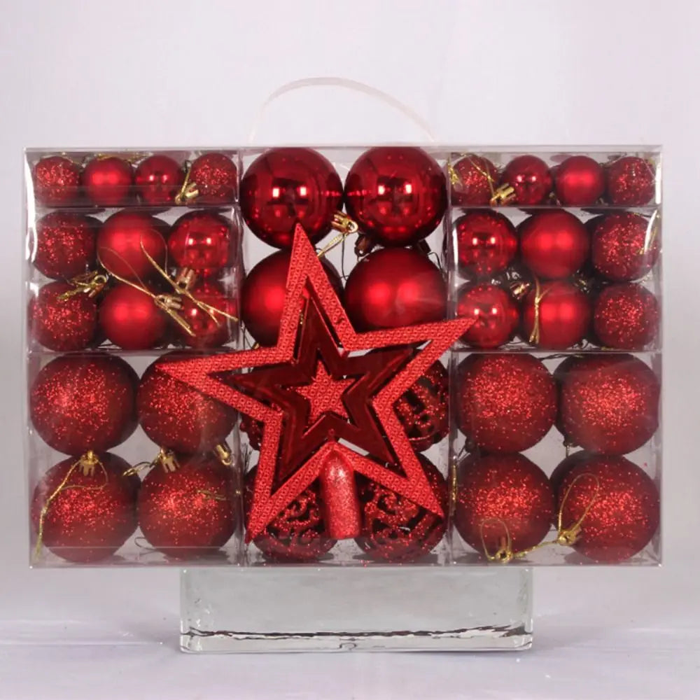 Kit 100 Bolas de Natal Elegance