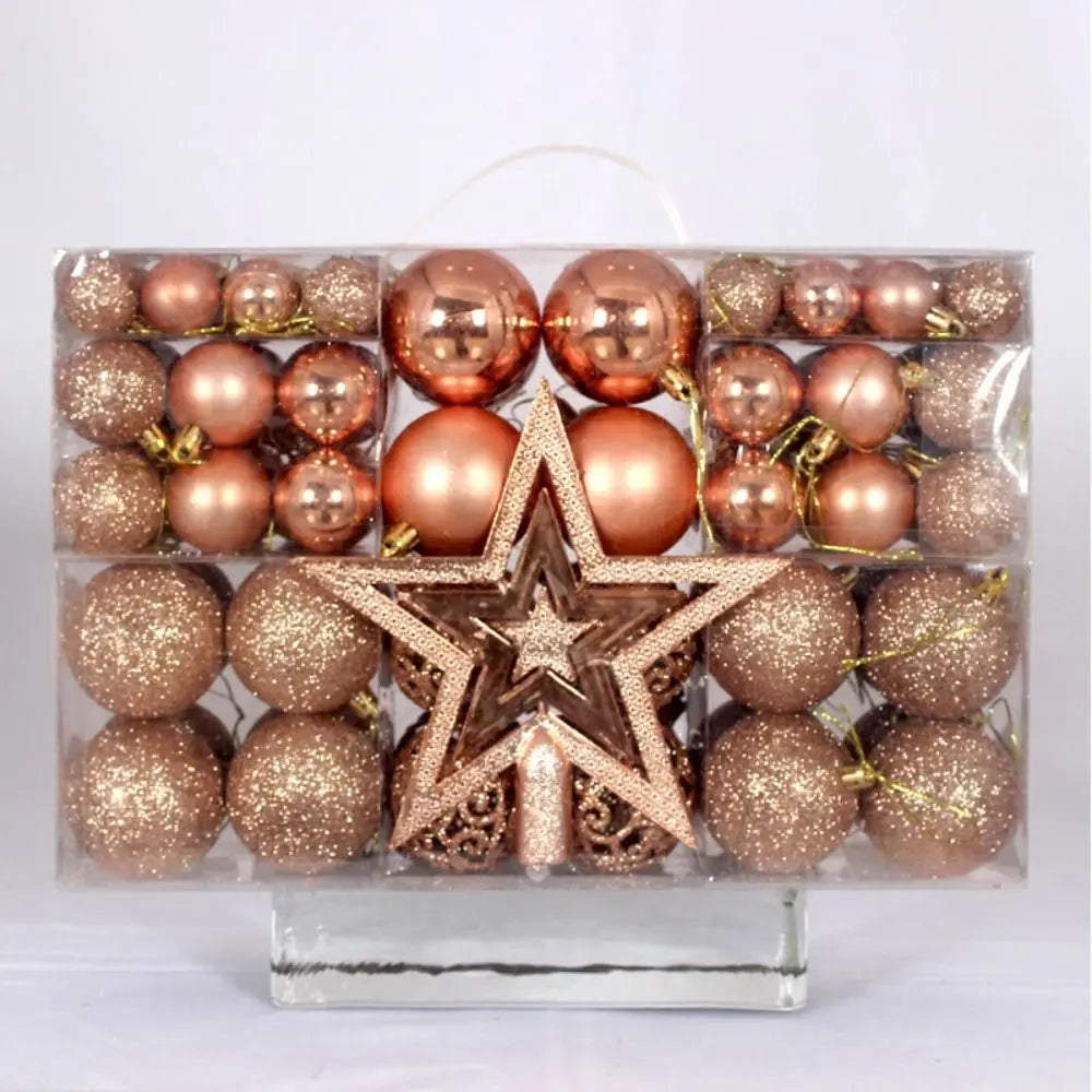 Kit 100 Bolas de Natal Elegance