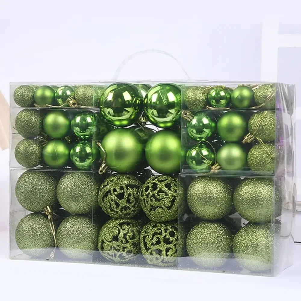 Kit 100 Bolas de Natal Elegance