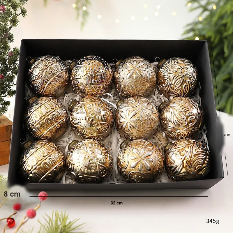 Kit 12 Bolas de Natal Decorativas