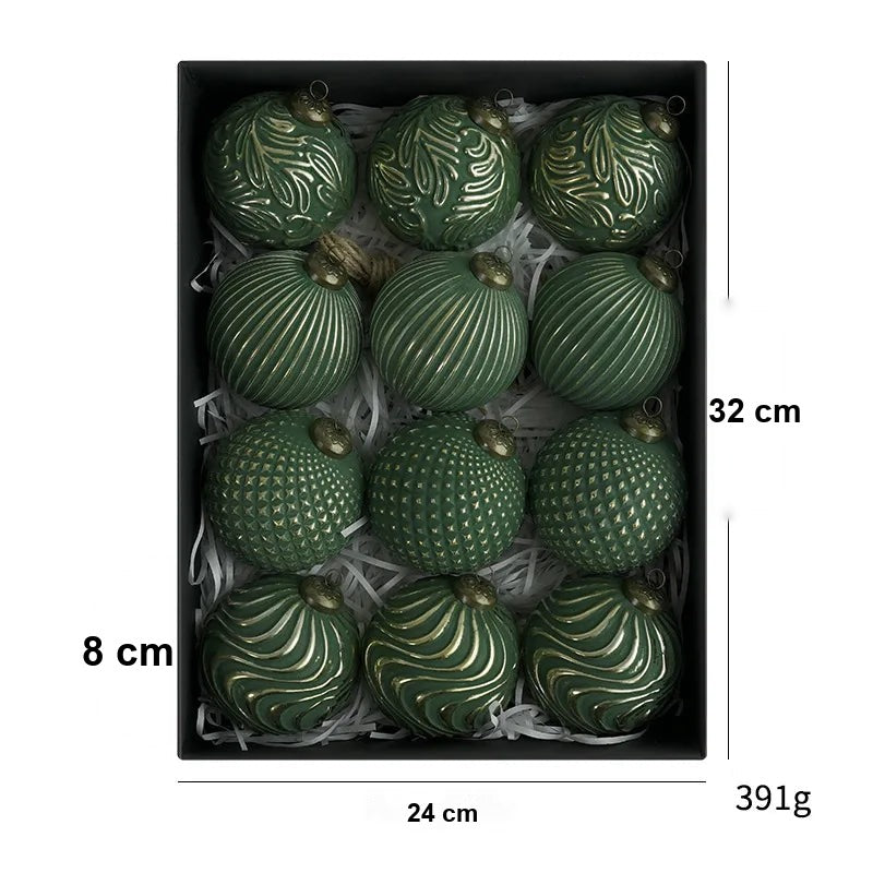 Kit 12 Bolas de Natal Decorativas