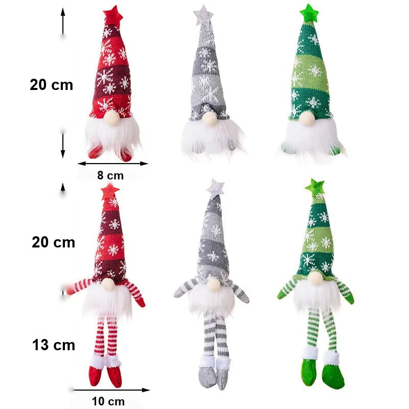 Kit 6 Gnomos Natalinos Iluminados