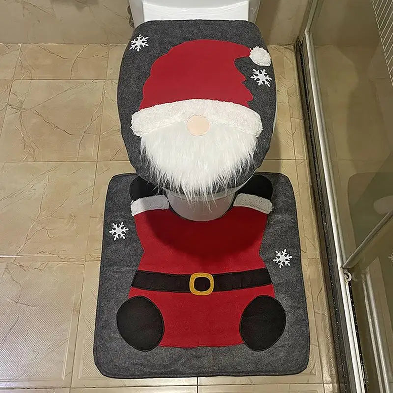 Kit Banheiro Gnomos de Natal