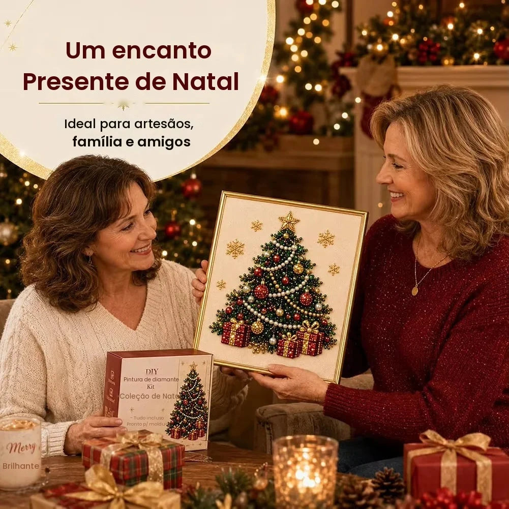 Kit de Pintura em Pérola e Diamante do Papai Noel, Arte DIY, Pintura Manual, Imagem Decorativa de Natal com Atmosfera Festiva, Presentes