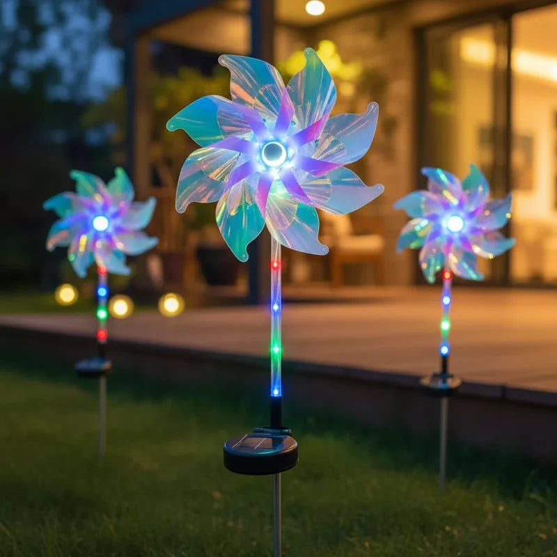 Lâmpada Solar em Forma de Dente-de-Leão para Decoração de Jardim, Quintal e Paisagismo