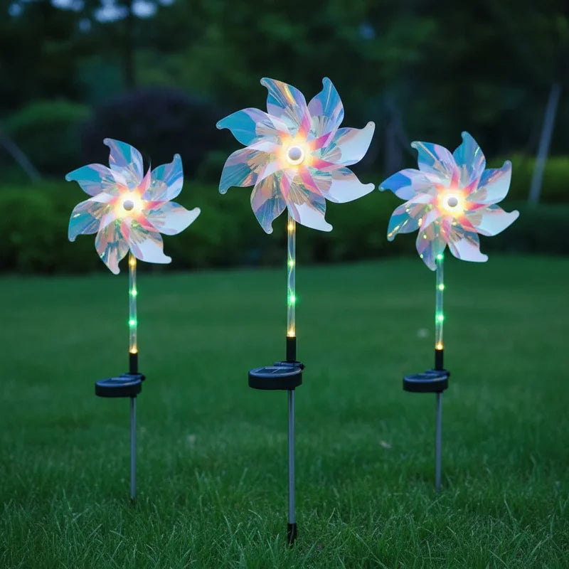 Lâmpada Solar em Forma de Dente-de-Leão para Decoração de Jardim, Quintal e Paisagismo